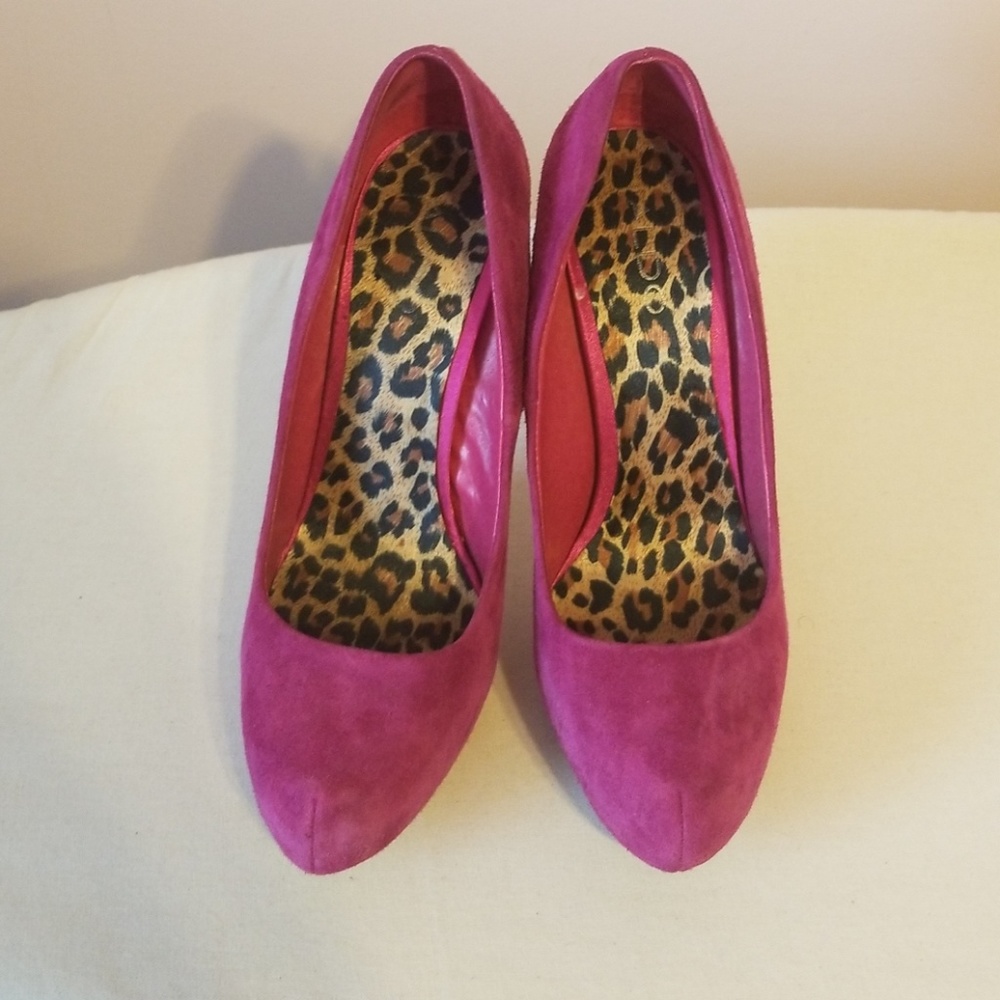 Magenta Aldo Pumps.